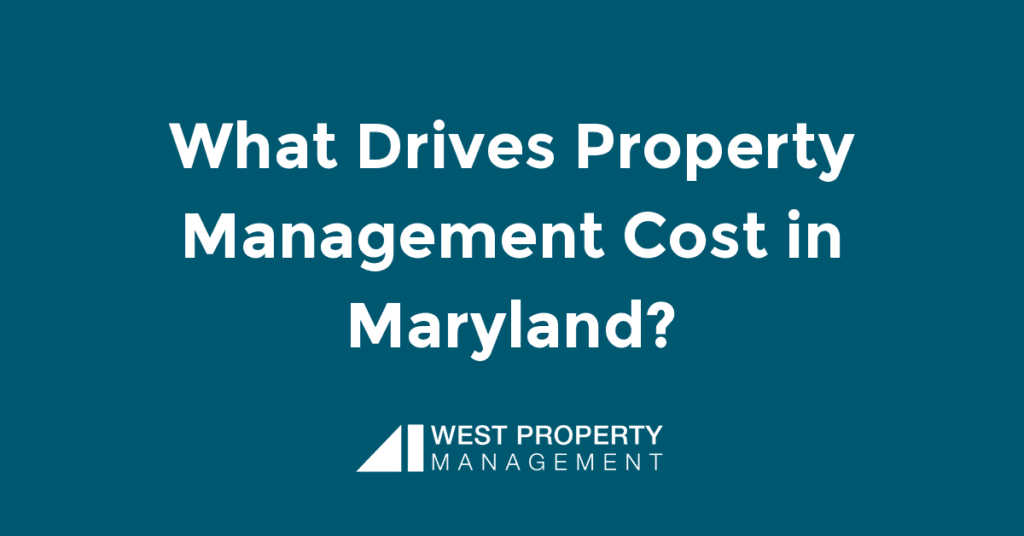what drives property costs in maryland
